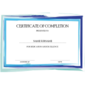 Certificate of Completion thumb